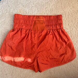 Free people movement High-Waisted Shorts burnt orange and blue (set of 2)